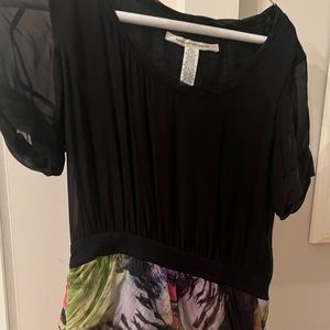 DVF floral printed mini dress